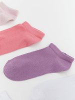 ⁦LC WAIKIKI Basic Girl Booties Socks 7-Pack⁩ - الصورة ⁦3⁩