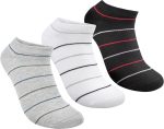 STITCH Mens Pack of 3 Lycra Ankle Casual Socks