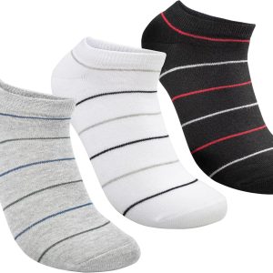 STITCH Mens Pack of 3 Lycra Ankle Casual Socks