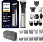 Philips Norelco Multi Groomer 23 Piece Men's Grooming Kit, Trimmer for Beard, Head, Body, and Face - Stainless Steel Precision. No Blade Oil Needed. MG9520/50