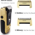 ⁦VGR V-332 Premium Cordless Rechargeable Foil Shaver for Men with pop-up trimmer Wet & Dry Shaver for Face Care Beard Trimmer Super-Fast Charge 150 mins Runtime with LED Digital Display 6500-7500RPM⁩ - الصورة ⁦6⁩