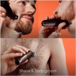 ⁦Braun Series XT5 – Beard Trimmer, Shaver and Electric Razor for Men, Body Grooming Kit, One Tool for Stubble, Hair, Groin, Underarms, XT5100 Wet & Dry all-in-one tool with 5 attachments⁩ - الصورة ⁦4⁩