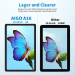⁦aigo Android 13 Tablet 2023 - A16 Pro Tab 16GB(8+8) +128GB, 1TB Expand, 10.6 Inch 2K Large Screen, Tablet Android with Octa-Core CPU for Reading Book, Video Editing, Gaming, Note, Gift⁩ - الصورة ⁦3⁩