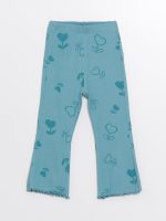 ⁦طقم سويت شيرت مطبوع برقبة دائرية ضيقة وأكمام طويلة وبنطلون ضيق للبنات من ال سي وايكيكي، قطعتين⁩ - الصورة ⁦6⁩