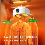 ⁦Moyufoby Portable Clothes Dryer | Mini Dryer For Clothes | Portable Dryer For Apartments - Compact, Multi-Scenario Use for Travel, Apartment, Hotel, Studio, Home⁩ - الصورة ⁦2⁩