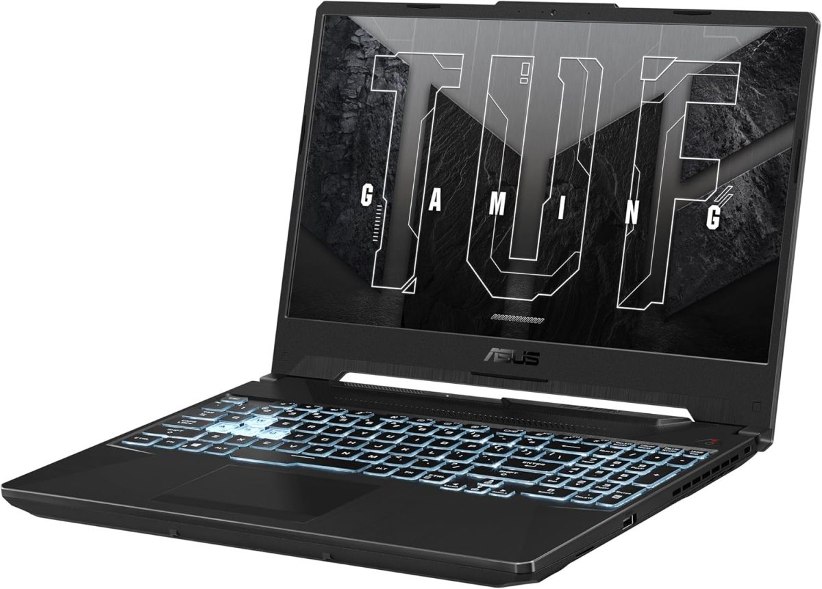 ⁦ASUS TUF FA506NFR-HN007W laptop/AMD Ryzen 7-7435HS / 8GB Ram / 512GB SSD/Nvidia RTX 2050 4GB / 15.6" FHD 144Hz / Win11 / Graphite Black/En-Ar RGB⁩ - الصورة ⁦2⁩