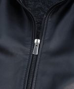 ⁦Top leather (T23) Mens Casual Stand Collar Slim Fit Genuine Leather Jacket Biker Motorcycle Jacket⁩ - الصورة ⁦8⁩