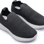 Men’s Slip-On Walking Shoes – Lightweight Breathable Knit Sneakers with Non-Slip Sole for Running, Gym, and Everyday Casual Wear MW1