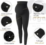 ⁦Mizah Maternity Comfort & Fashionable Maternity Leggings - Support and Comfort Throughout Pregnancy High Waist Maternity Pants⁩ - الصورة ⁦2⁩