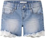 name it Boy's Salli Slim Denim Shorts