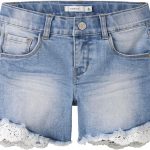 name it Boy's Salli Slim Denim Shorts