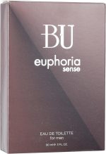 ⁦BU Euphoria Sense for Men, Eau De Toilette - 90 ml⁩ - الصورة ⁦4⁩