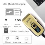 ⁦VGR V-332 Premium Cordless Rechargeable Foil Shaver for Men with pop-up trimmer Wet & Dry Shaver for Face Care Beard Trimmer Super-Fast Charge 150 mins Runtime with LED Digital Display 6500-7500RPM⁩ - الصورة ⁦4⁩
