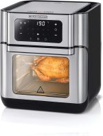 ⁦Black+Decker Digital Air Fryer Oven Digital Temperature Control 10 Preset Programs 12L Silver - 220V Supply Voltage and 50Hz – International Warranty – AOF100-B5⁩ - الصورة ⁦8⁩