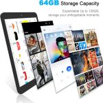 ⁦SZTPSLS Windows 10 Tablets, Quad Core CPU 64Gb Storage 128Gb Expand Pc Windows Tablet Computer, 1280 X 800 Ips Hd Touchscreen, Wifi, Battery 4000Mah, Bluetooth 4.0⁩ - الصورة ⁦4⁩