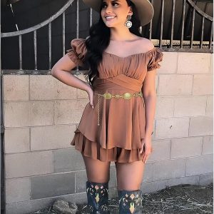 ⁦Waist Belt Elegant Stainless Steel Belt for Women's and Girl's Perfect for Jeans and Modern Styles HighQuality Accessory for Fashion Enthusiasts and Trendsetters⁩ - الصورة ⁦3⁩