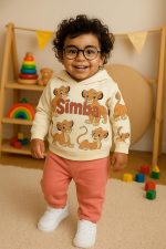 ⁦Baby Boys and Girls Set 8 Months to 3 Years Old Comfy Hoodie and Pants Set⁩ - الصورة ⁦5⁩
