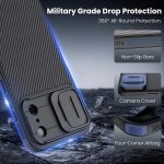 ⁦نيلكن جراب مغناطيسي لموبايل ايفون 17 برو ماكس 6.9 بوصة، متوافق مع ماج سيف، غطاء كاميرا منزلق، حماية الكاميرا، حماية من الدرجة العسكرية، جراب حماية رفيع، اسود⁩ - الصورة ⁦6⁩