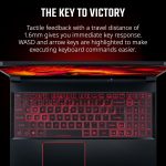 ⁦Acer Nitro 5 AN515-55-53E5 Gaming Laptop | Intel Core i5-10300H | NVIDIA GeForce RTX 3050 Laptop GPU | 15.6" FHD 144Hz IPS Display | 8GB DDR4 | 256GB NVMe SSD | Intel Wi-Fi 6 | Backlit Keyboard⁩ - الصورة ⁦11⁩