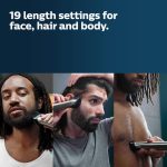 ⁦Norelco Multigroom Series 9000-21 piece Men's Grooming Kit for beard, body, face, nose, ear hair trimmer w/premium storage case, MG9510/60⁩ - الصورة ⁦7⁩