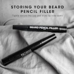 ⁦Pacinos Beard Pencil Filler - Water Proof, Long Lasting Coverage & Natural Finish - Beard, Moustache & Eyebrows - Micro-Fork Tip for Seamless Application - Includes Bristle Brush for Blending (Black)⁩ - الصورة ⁦6⁩
