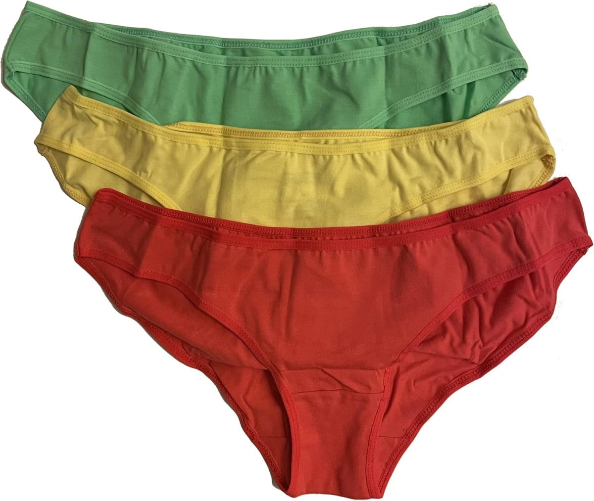 ⁦Dice Womens DW Solid Cotton Bikini Pack of 3 Underwear (pack of 3)⁩ - الصورة ⁦3⁩
