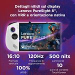 ⁦Lenovo Legion Go S Gaming Console - Touch Display 8" FHD+ (1920x1200) IPS 120Hz, AMD Ryzen Z2 Go, RAM 16GB, SSD 512GB, Wi-Fi 6E, Windows 11 Home - Glacier White⁩ - الصورة ⁦3⁩