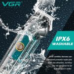 ⁦VGR Beard Trimmer Men Rechargeable Kit via USB-C All in One Grooming 180 Min Battery IPX6 Waterproof Cordless Hair Clippers - Male Electric Shaver Razor for Face Ear Nose Head Body Groomer 6 in 1⁩ - الصورة ⁦6⁩