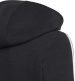 ⁦Adidas essentials 3-stripes fleece full-zip hoodie track tops for unisex kids⁩ - الصورة ⁦3⁩