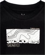 ⁦JACK & JONES Men's Junior Art Branding Crew-Neck Short-Sleeves Fabric⁩ - الصورة ⁦3⁩