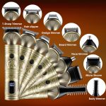 ⁦VGR Beard Trimmer Kit for Men Rechargeable Professional,6 in 1 Cordless Hair Clipper,21Pieces Beard Grooming Kit with Hair Clippers Trimmer Foil Shaver for Face,Body,Nose,Mustache⁩ - الصورة ⁦3⁩