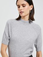 ⁦KOTON womens Half Turtle Neck Sweater Short Sleeve Sweater (pack of 1)⁩ - الصورة ⁦2⁩