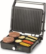 Kenwood contact grill,2000w, adjustable grill positions, silver,hgm31.000si - الصورة 5