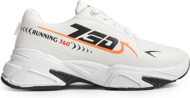 حذاء رياضي حريمي عصري من الجلد مطبوع