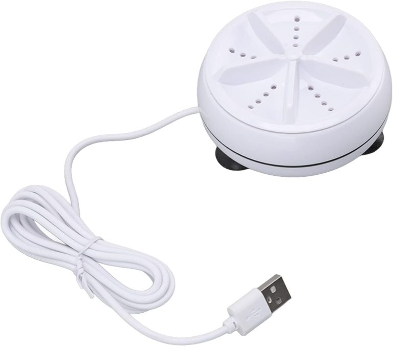غسالة صغيرة محمولة مع محرك توربيني USB للمنزل والعمل والسفر ( قطعه واحده لون ابيض)من نسمه ستور