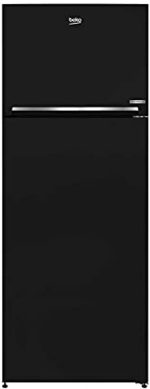 ثلاجة بخاصية إذابة الثلج (نو فروست) ببابين من الفولاذ المقاوم للصدأ من بيكو، موديل rdne448m20b، سعة 408 لتر، لون أسود