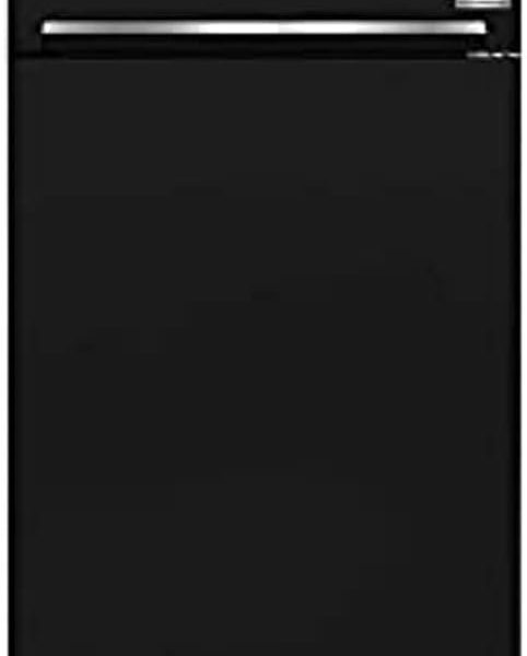 ثلاجة بخاصية إذابة الثلج (نو فروست) ببابين من الفولاذ المقاوم للصدأ من بيكو، موديل rdne448m20b، سعة 408 لتر، لون أسود