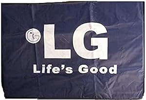 غطاء حماية تكييف ال جي 2.25 حصان بتصميم متعدد الألوان مصنوع من الجلد ومقاوم لأشعة الشمس والمياه للحفاظ علي الوحدة من الغبار