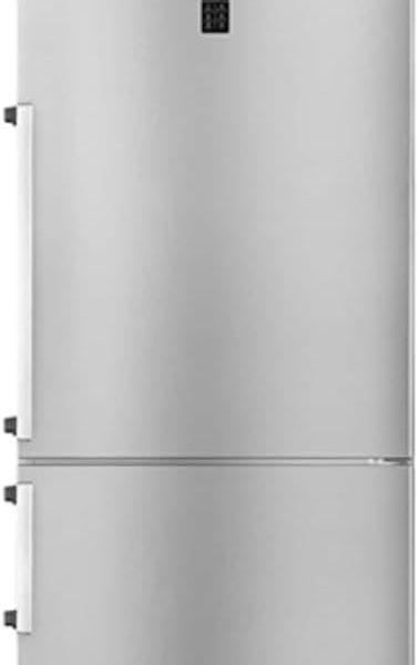 FNB-M640CQTثلاجة فريش هارموني كومبي فريزر سفلي نوفروست 530 لتر 2 باب شاشة ديجيتال سيلفر