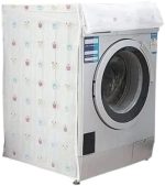 غطاء غسالة مقاوم للغبار من مانانكي، غطاء قماش مقاوم للماء بطباعة امامية للغسالة ذات التحميل الأمامي، غطاء حماية للغسالة 6 كجم، 14 باوند، 7 كجم، مجموعة من قطعة واحدة (تصميم متعدد الطباعات)