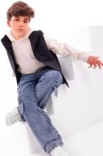 ⁦فست أطفال مقاوم للماء – تصميم عصري وخفيف ببطانة مريحة – ستره بدون أكمام مناسبة للمدرسة والخروجات والشتاء code 4051⁩ - الصورة ⁦4⁩