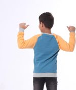 ⁦BEBO تي شيرت بأكمام راجلان للأطفال مع طباعة أولادي⁩ - الصورة ⁦3⁩