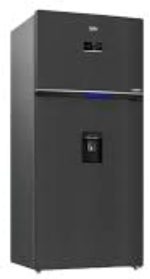 BEKO 650 Liter Refrigerator Net 630 Liter Nufrost Digital Touch - Faucet - Dark Stainless RDNE650E60ZXR