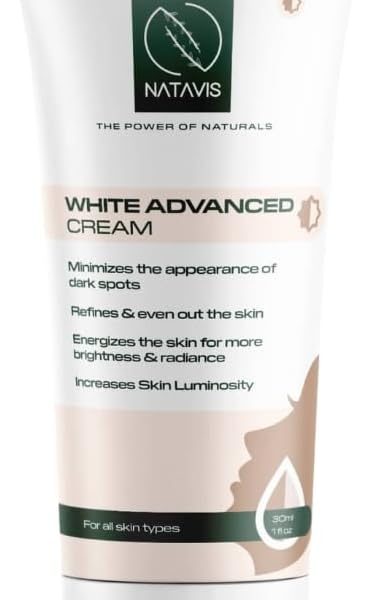 كريم للوجه من ناتافيس لتفتيح البشرة وتوحيد لونها وترطيبها وتغذيتها، مناسب لجميع أنواع البشرة، 30 مل