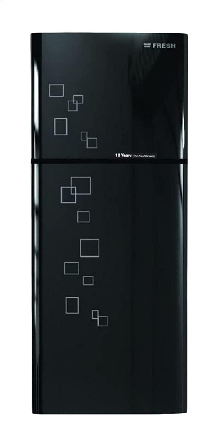 ثلاجة 4 كيه من فريش Fnt-br470kgb سعة 397 لتر - اسود 15 قدم