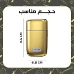 ⁦ماكينة حلاقة احترافية دقيقة ومتعددة الوظائف لقص وتشذيب الشعر بتقنية الشحن بمنفذ USB وعمر بطارية طويل من سوكاني، ذهبي، موديل SK-384⁩ - الصورة ⁦3⁩