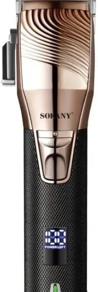 ماكينة حلاقة احترافية دقيقة لقص الشعر مع شفرة من الفولاذ المقاوم للصدأ، ماكينة سلكية/لاسلكية مزودة بشاشة LCD ومناسبة لتصفيف وقص الشعر، SK-LF-9979