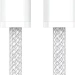 Heavy Duty【 For Apple MFi Certified 】by LDNIO 30W PD Fast Charging | USB-C to Lightning Cable | 2M Durable Power & Data Cord (480Mbps) for iPhone 14 Pro Max, 13, 12, 11, XR, X, 8Plus 7, iPad - White