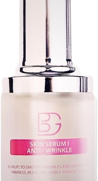 BG Skin Serum 30 ml – Anti-Wrinkles – with Hyaluronic Acid -Collagen and Niacinamide – Caffeine Skin Elasticity - Skin Tone Brightening - Reduces fine lines - Skin Soothing and Hydrating