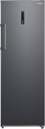 ⁦فريزر عمودي بخاصية إذابة الثلج (نو فروست) سعة 238 لتر مع 7 أدراج وتدفق هواء متعدد من توشيبا - لون رمادي- GR-RU312WE-DMN(06)⁩ - الصورة ⁦3⁩